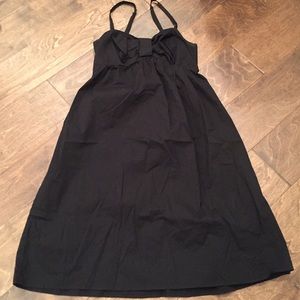 Black bow front dress